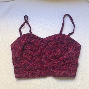 Printed crop top